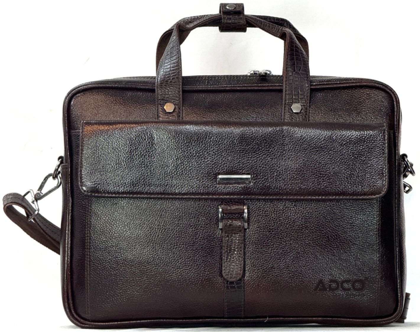 Executive leather laptop bag
