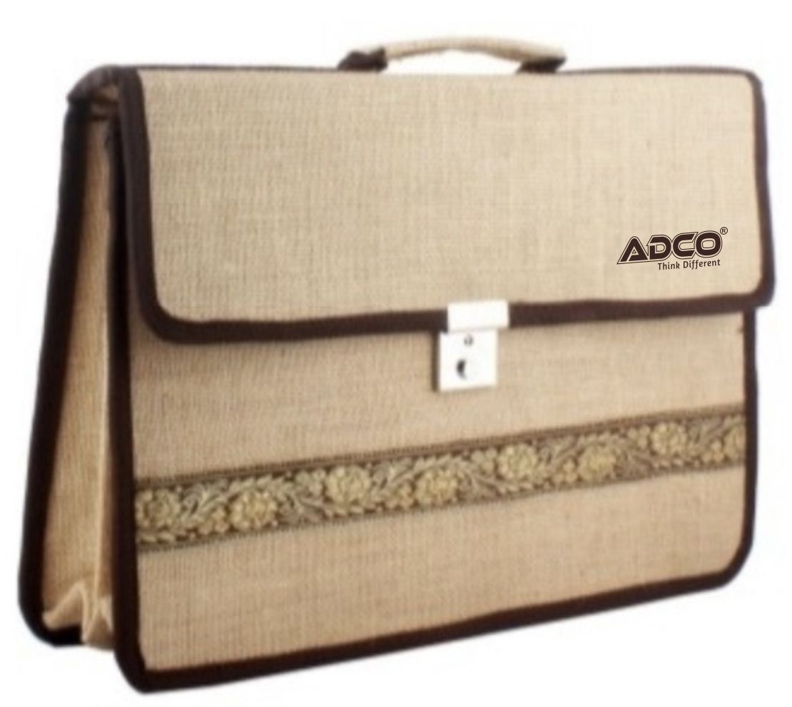 Natural fiber laptop bag