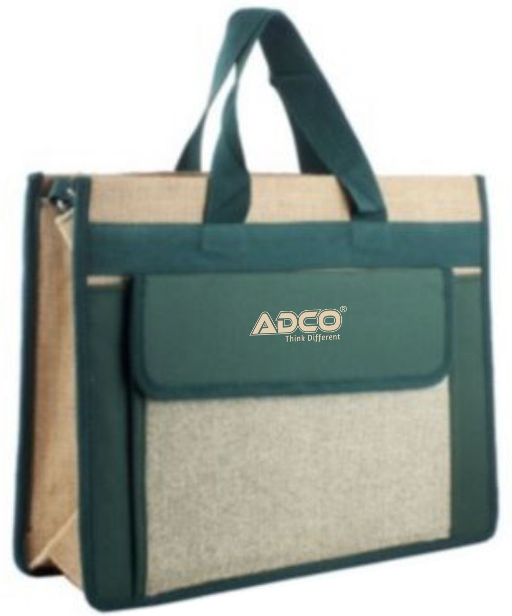 Sustainable jute laptop bag