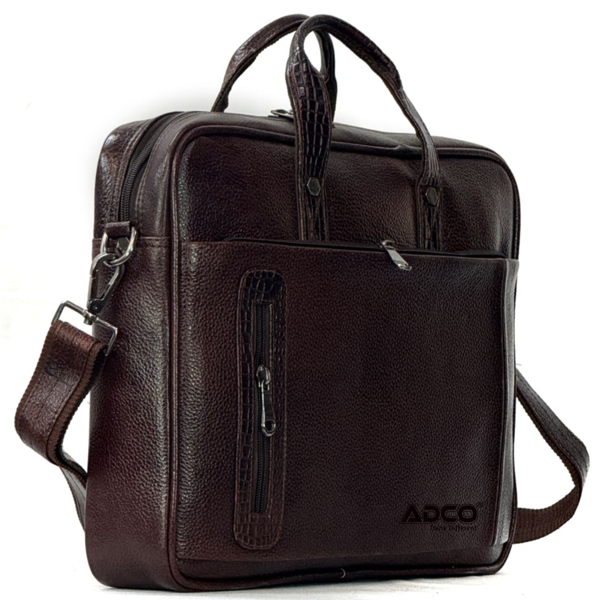 Corporate leather laptop bag