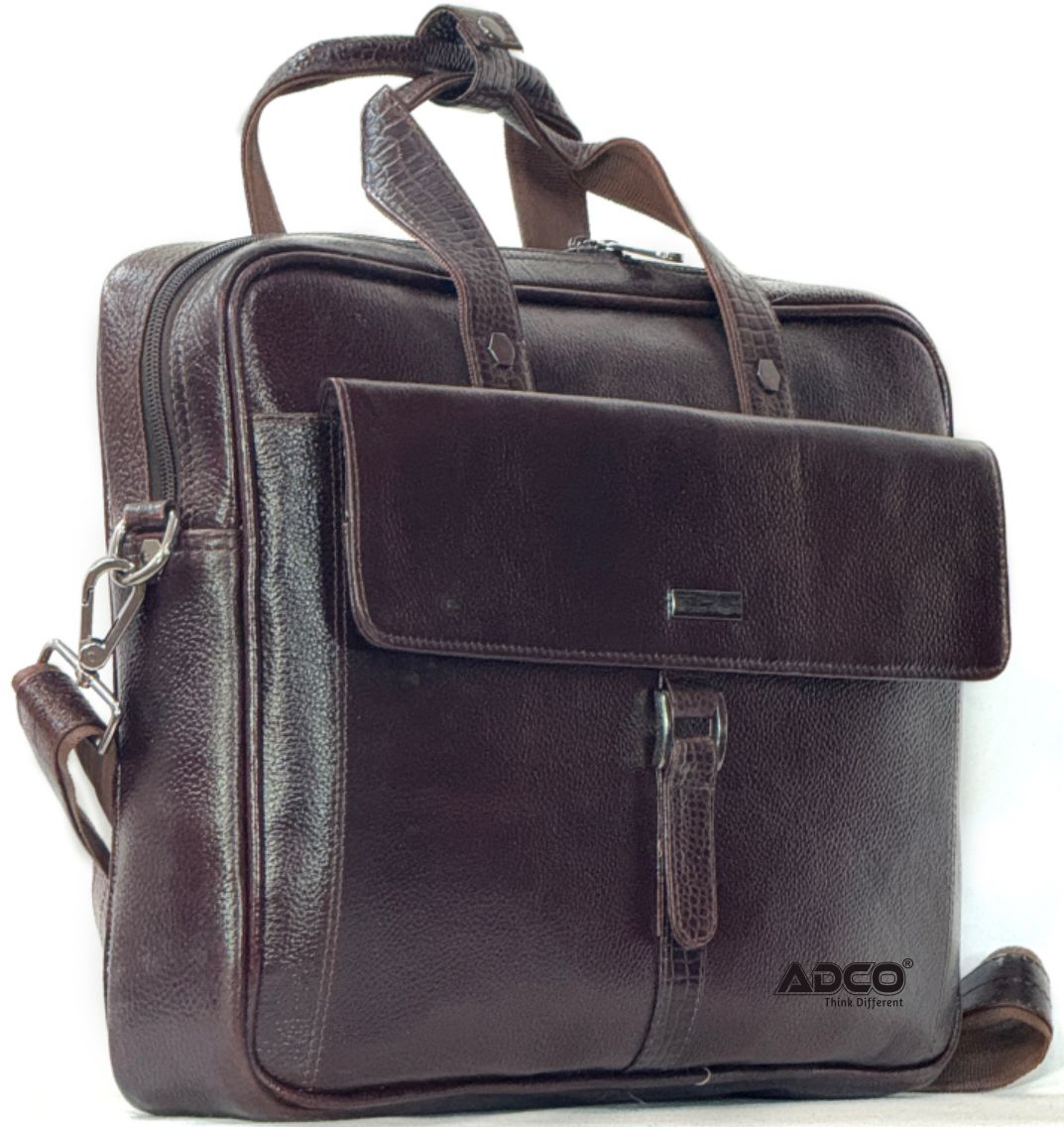 Executive leather laptop bag